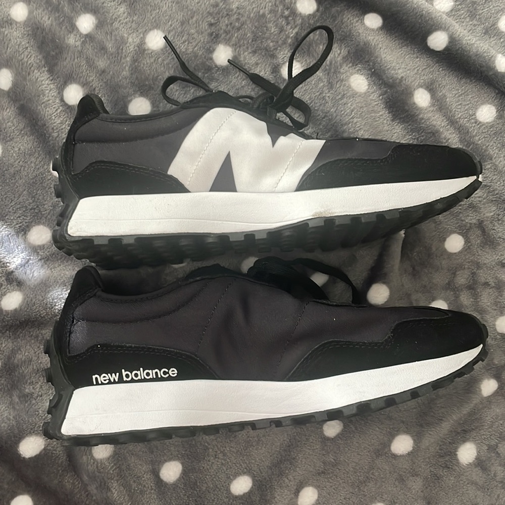 New Balance Black Suede Sneakers. WORN ONCE. BASICALLY BRAND NEW. SIZE 9.5